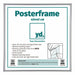 Cornice per Poster Plastica 40x40cm Argento Davanti Dimensione | Yourdecoration.it