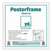 Cornice per Poster Plastica 40x40cm Bianco Lucente Davanti Dimensione | Yourdecoration.it