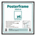 Cornice per Poster Plastica 40x40cm Nero Opaco Davanti Dimensione | Yourdecoration.it