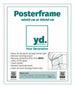 Cornice per Poster Plastica 40x50cm Bianco Lucente Davanti Dimensione | Yourdecoration.it