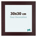 Dover Legna Cornice 30x30cm Mahonie Davanti Dimensione | Yourdecoration.it