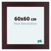 Dover Legna Cornice 60x60cm Mahonie Davanti Dimensione | Yourdecoration.it