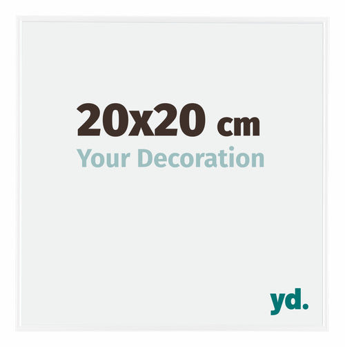 Evry Plastica Cornice 20x20cm Bianco Lucente Davanti Dimensione | Yourdecoration.it