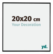 Evry Plastica Cornice 20x20cm Nero Lucente Davanti Dimensione | Yourdecoration.it