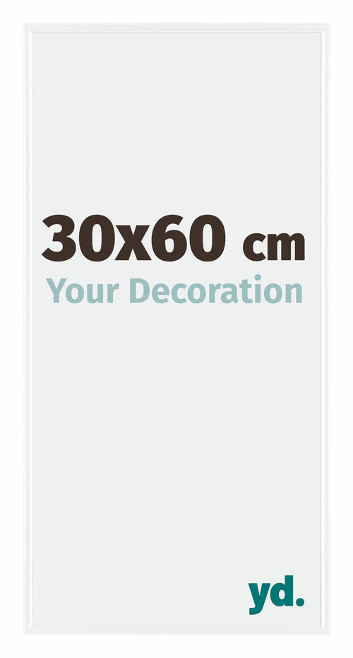 Evry Plastica Cornice 30x60cm Bianco Lucente Davanti Dimensione | Yourdecoration.it