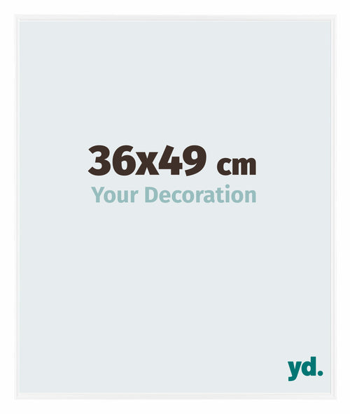 Evry Plastica Cornice 36x49cm Bianco Lucente Davanti Dimensione | Yourdecoration.it