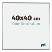 Evry Plastica Cornice 40x40cm Argento Davanti Dimensione | Yourdecoration.it