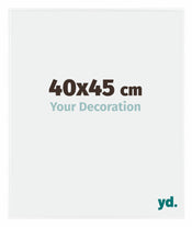 Evry Plastica Cornice 40x45cm Bianco Lucente Davanti Dimensione | Yourdecoration.it