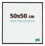 Evry Plastica Cornice 50x50cm Nero Opaco Davanti Dimensione | Yourdecoration.it