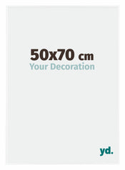 Evry Plastica Cornice 50x70cm Bianco Lucente Davanti Dimensione | Yourdecoration.it