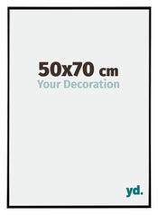 Evry Plastica Cornice 50x70cm Nero Lucente Davanti Dimensione | Yourdecoration.it