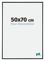 Evry Plastica Cornice 50x70cm Nero Opaco Davanti Dimensione | Yourdecoration.it