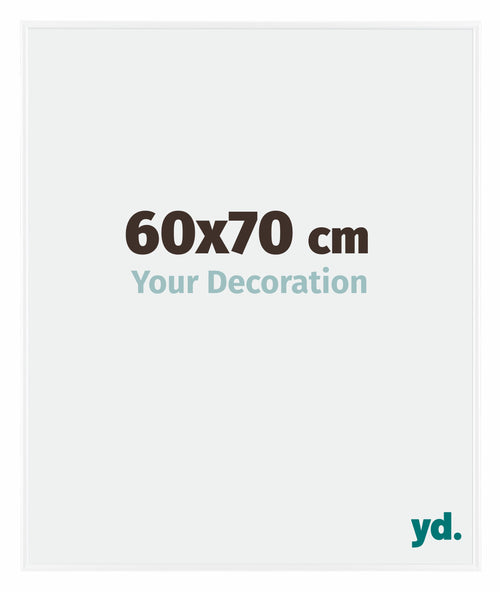 Evry Plastica Cornice 60x70cm Bianco Lucente Davanti Dimensione | Yourdecoration.it