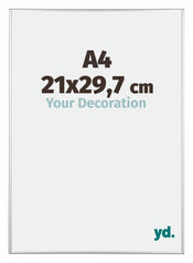 Kent Alluminio Cornice 21x29-7cm Argento Lucente Davanti Dimensione | Yourdecoration.it