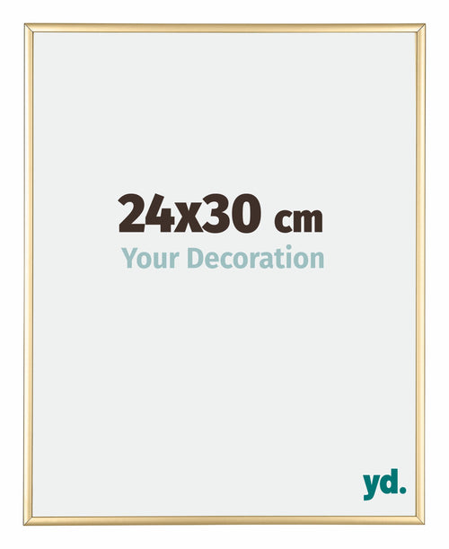 Kent Alluminio Cornice 24x30cm Oro Davanti Dimensione | Yourdecoration.it