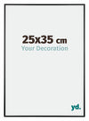 Kent Alluminio Cornice 25x35cm Nero Lucente Davanti Dimensione | Yourdecoration.it