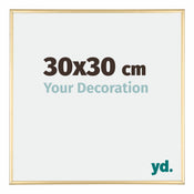 Kent Alluminio Cornice 30x30cm Oro Davanti Dimensione | Yourdecoration.it