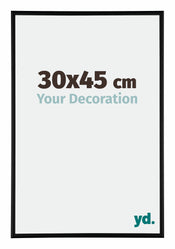Kent Alluminio Cornice 30x45cm Nero Opaco Davanti Dimensione | Yourdecoration.it