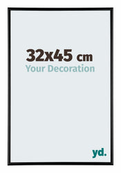 Kent Alluminio Cornice 32x45cm Nero Lucente Davanti Dimensione | Yourdecoration.it
