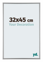 Kent Alluminio Cornice 32x45cm Platino Davanti Dimensione | Yourdecoration.it