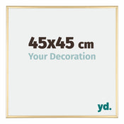 Kent Alluminio Cornice 45x45cm Oro Davanti Dimensione | Yourdecoration.it