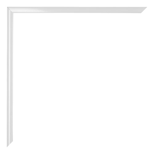 Kent Alluminio Cornice 59-4x84cm Bianco Lucente Dettaglio Angolo | Yourdecoration.it