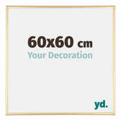 Kent Alluminio Cornice 60x60cm Oro Davanti Dimensione | Yourdecoration.it