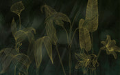 Komar Darkest Green Tessuto Non Tessuto Carta Da Parati 400x250cm 4 strisce | Yourdecoration.it