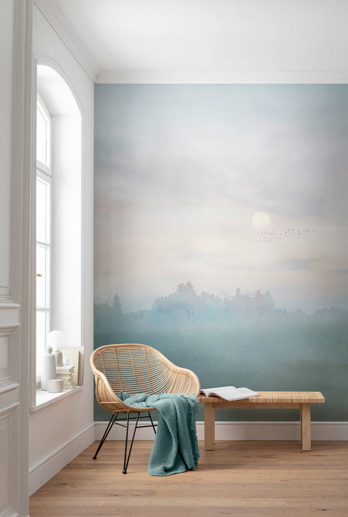 Komar Hazy Hush Tessuto Non Tessuto Carta Da Parati 200x250cm 2 strisce Ambiente | Yourdecoration.it