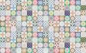 Komar Marrakech Mosaik Tessuto Non Tessuto Carta Da Parati 400x250cm 4 strisce | Yourdecoration.it