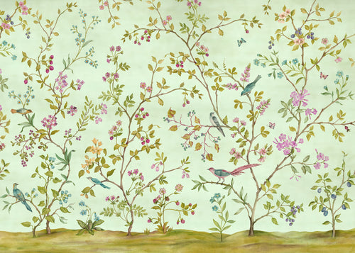 Komar Oiseaux du Paradis Tessuto Non Tessuto Carta Da Parati 350x250cm 7 strisce | Yourdecoration.it