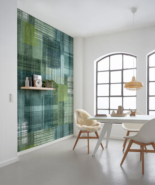 Komar Patchy Plaid Tessuto Non Tessuto Carta Da Parati 200x250cm 2 strisce Ambiente | Yourdecoration.it