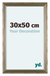 Lincoln Legna Cornice 30x50cm Argento Davanti Dimensione | Yourdecoration.it