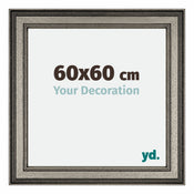 Liverpool Legna Cornice 60x60cm Argento Davanti Dimensione | Yourdecoration.it