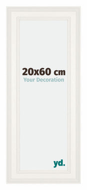 Londen Legna Cornice 20x60cm Bianco Davanti Dimensione | Yourdecoration.it