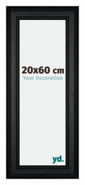 Londen Legna Cornice 20x60cm Nero Davanti Dimensione | Yourdecoration.it