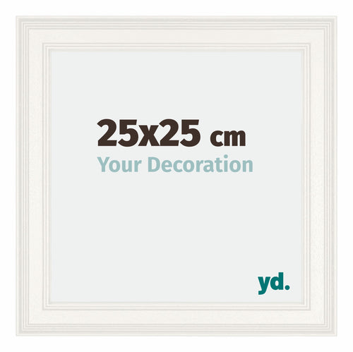 Londen Legna Cornice 25x25cm Bianco Davanti Dimensione | Yourdecoration.it