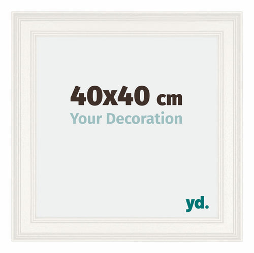 Londen Legna Cornice 40x40cm Bianco Davanti Dimensione | Yourdecoration.it