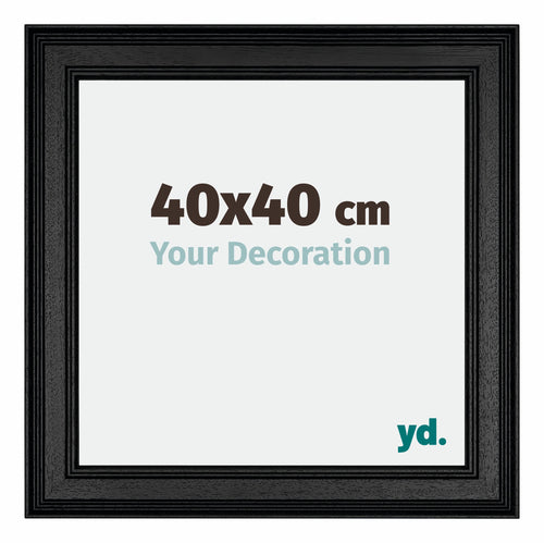 Londen Legna Cornice 40x40cm Nero Davanti Dimensione | Yourdecoration.it