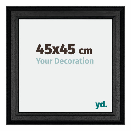 Londen Legna Cornice 45x45cm Nero Davanti Dimensione | Yourdecoration.it