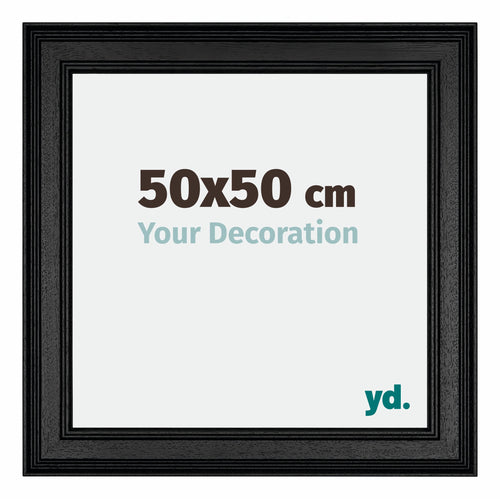 Londen Legna Cornice 50x50cm Nero Davanti Dimensione | Yourdecoration.it