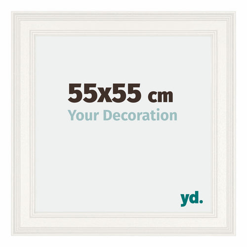 Londen Legna Cornice 55x55cm Bianco Davanti Dimensione | Yourdecoration.it