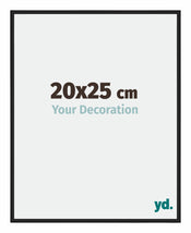 Miami Alluminio Cornice 20x25cm Nero Lucido Davanti Dimensione | Yourdecoration.it