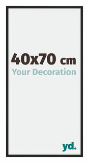 Miami Alluminio Cornice 40x70cm Nero Lucido Davanti Dimensione | Yourdecoration.it