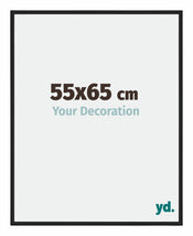 Miami Alluminio Cornice 55x65cm Nero Lucido Davanti Dimensione | Yourdecoration.it