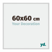 Miami Alluminio Cornice 60x60cm Argento Opaco Davanti Dimensione | Yourdecoration.it
