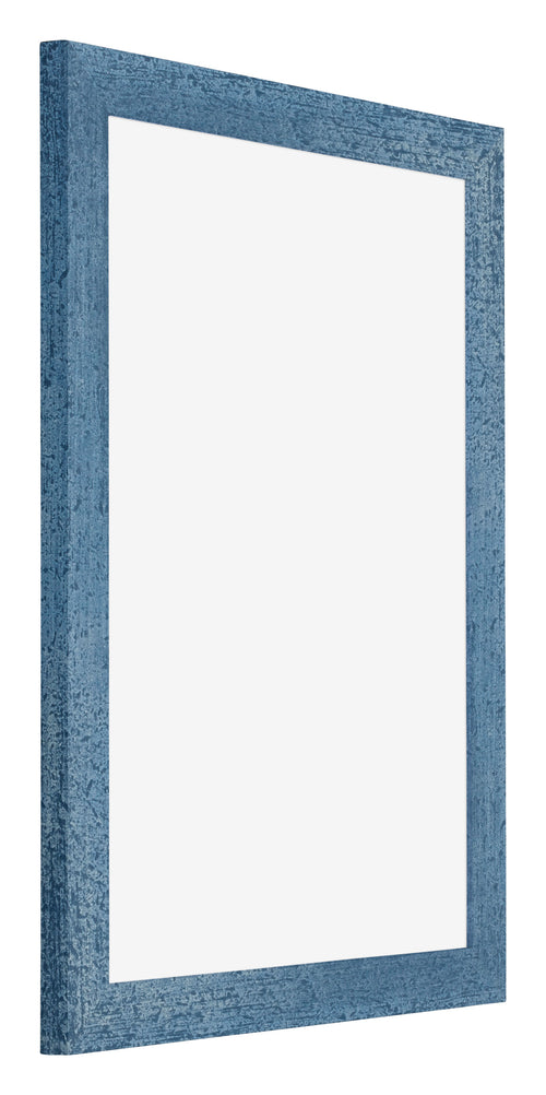 Mura MDF Cornice 18x24cm Blu Acceso Spazzato Davanti Obliquo | Yourdecoration.it