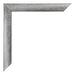 Mura MDF Cornice 18x24cm Grigio Spazzato Dettaglio Angolo | Yourdecoration.it