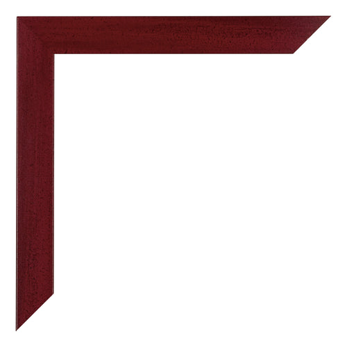 Mura MDF Cornice 18x24cm Vino Rosso Spazzato Dettaglio Angolo | Yourdecoration.it