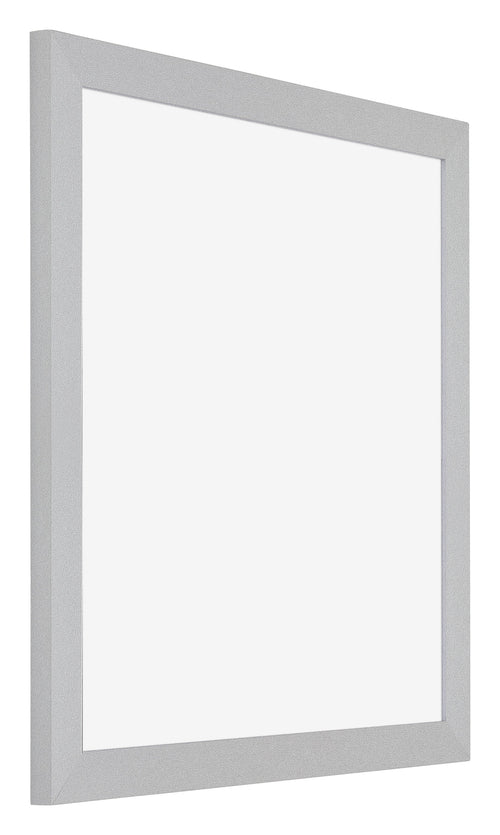 Mura MDF Cornice 20x20cm Argento Opaco Davanti Obliquo | Yourdecoration.it